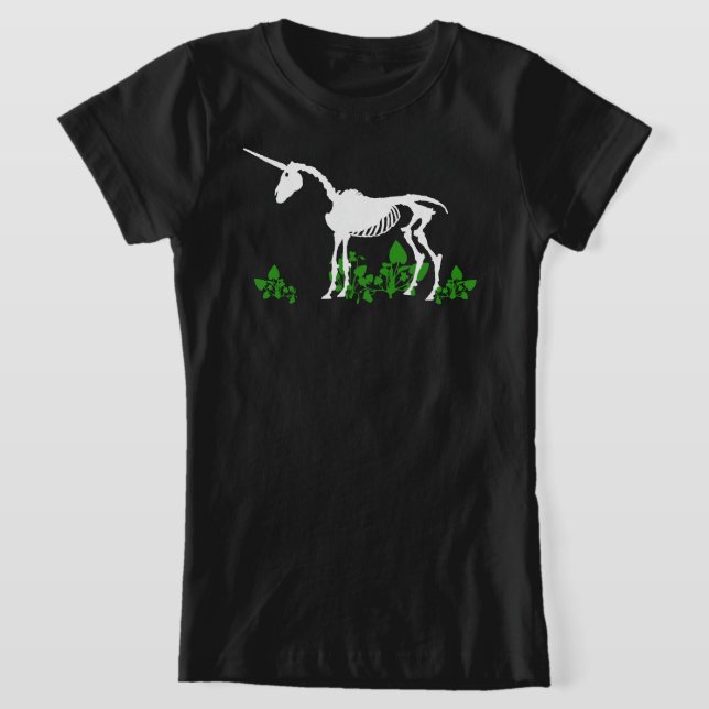 Unicorn Skeleton T-Shirt (Laydown)
