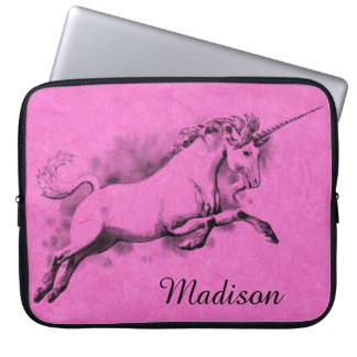unicorn sketch fantasy art story trendy fashion laptop sleeve