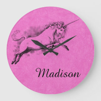 unicorn sketch fantasy art story trendy fashion large clock