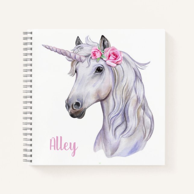 Unicorn Sketchbook Notebook (Front)