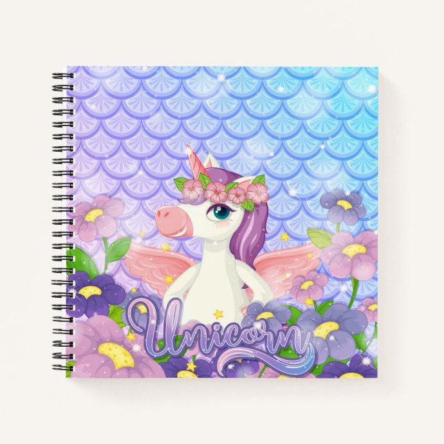 Unicorn Sketchbook Notebook (Front)