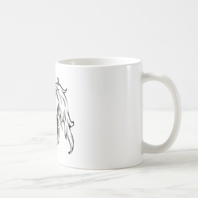 Unicorn Skull Coffee Mug (Right)