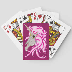 Unicorn Skull Playing Cards