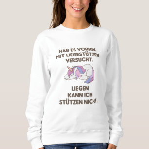 Unicorn Sleep Funny Saying Athlete Humour Sweatshirt