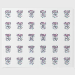 Unicorn Sleigh All Day Unicorn Charming Merch Desi Wrapping Paper