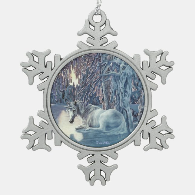 Unicorn Snowflake Ornament (Front)
