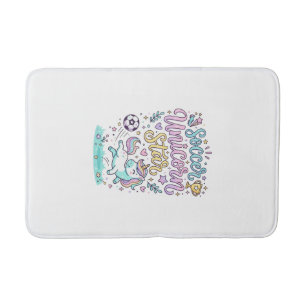 Unicorn Soccer Unicorn Star Cute Bath Mat
