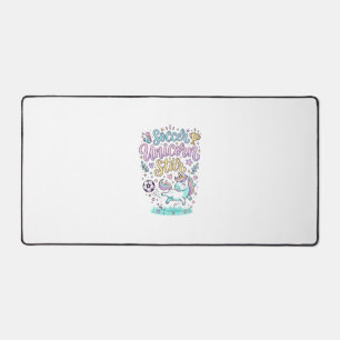 Unicorn Soccer Unicorn Star Cute Desk Mat