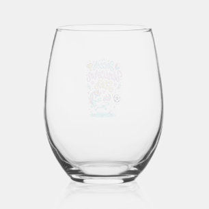 Unicorn Soccer Unicorn Star Cute Stemless Wine Glass