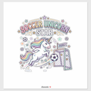Unicorn Soccer Unicorn Star Funny Vector Design_1
