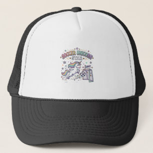 Unicorn Soccer Unicorn Star Funny Vector Design_1 Trucker Hat