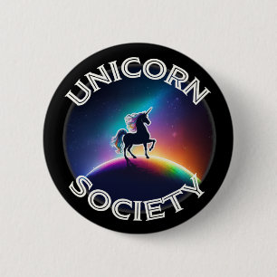 Unicorn Society 6 Cm Round Badge