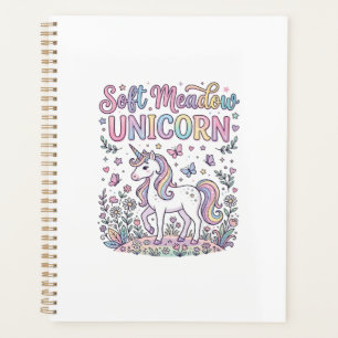 Unicorn Soft Meadow Unicorn Adorable Vector Design Planner