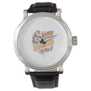 Unicorn Sorry I'm Booked Whimsical Zazzle Design_1 Watch