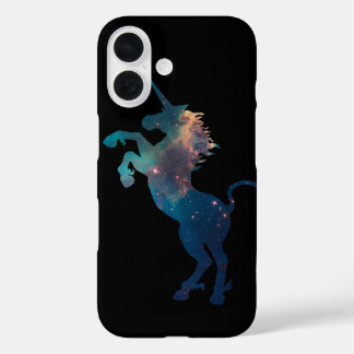 Unicorn Space Pattern iPhone 16 Case
