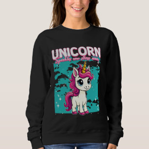 Unicorn Sparkles Now Stress Never Unicorn Sweatshirt