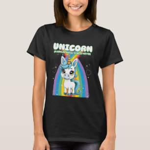 Unicorn Sparkles Now Stress Never Unicorn T-Shirt