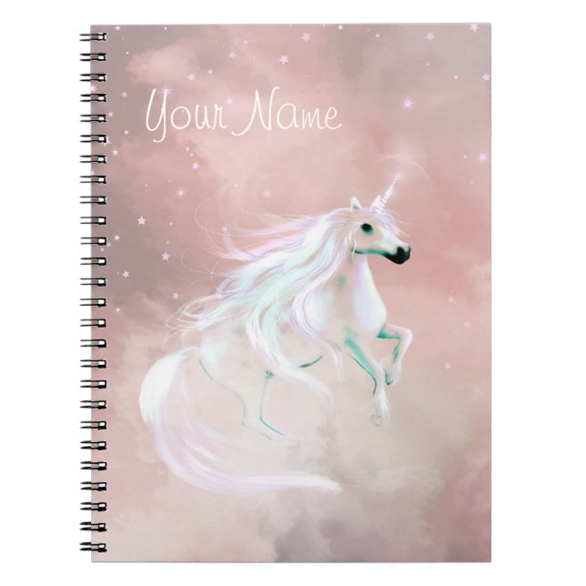 Unicorn Spiral Notebook (Front)