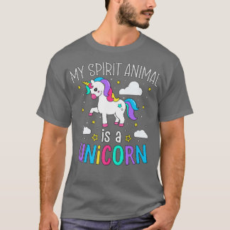 Unicorn Spirit Animal Fantasy Fairytale Lovers T-Shirt