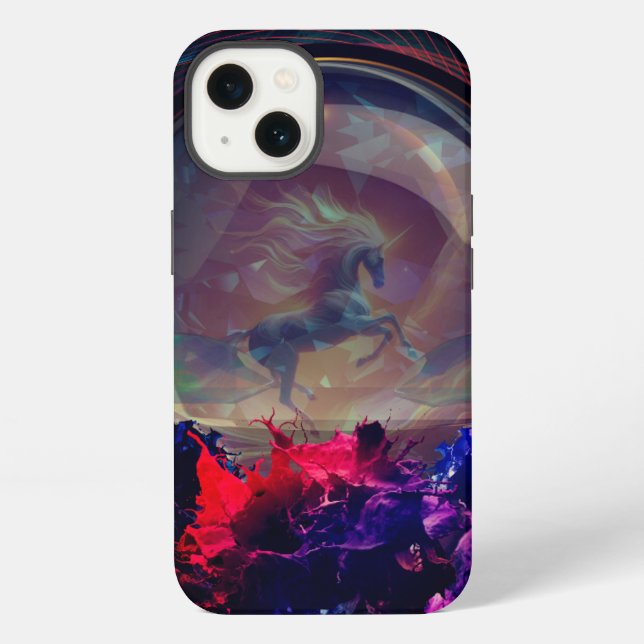 Unicorn Splash iPhone 13 Case (Back)
