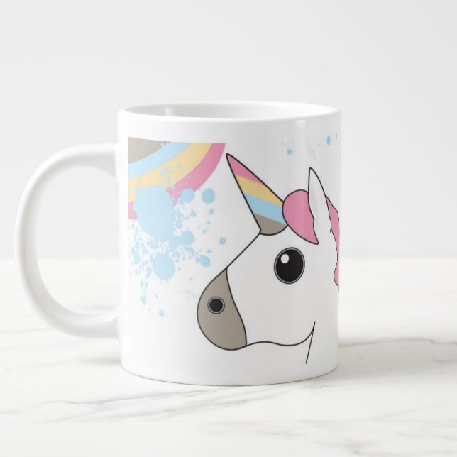Unicorn Splash Large Coffee Mug (Left)