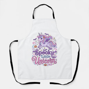Unicorn Spooky Little Unicorn Retro Style Shirt Gr Apron