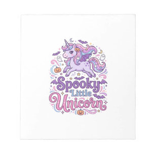 Unicorn Spooky Little Unicorn Retro Style Shirt Gr Notepad