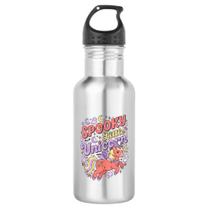 Unicorn Spooky Little Unicorn Whimsical White Back 532 Ml Water Bottle