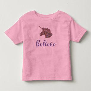 Unicorn Sprinkle Print Pink Baby Bodysuit