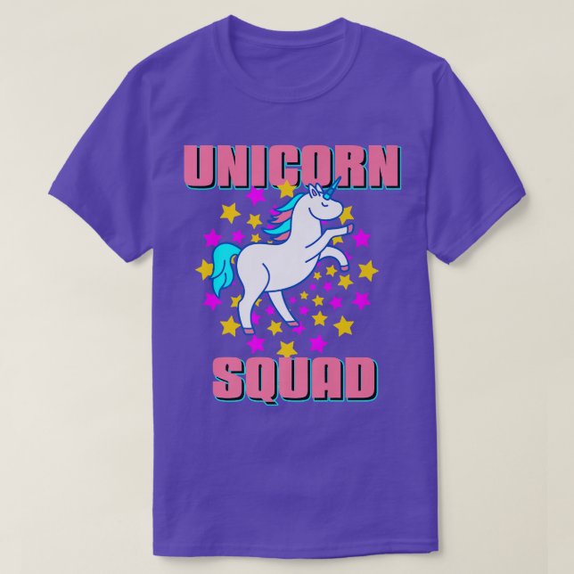 Unicorn Squad Awesome Dazzling  Present Gift  T-Shirt (Design Front)