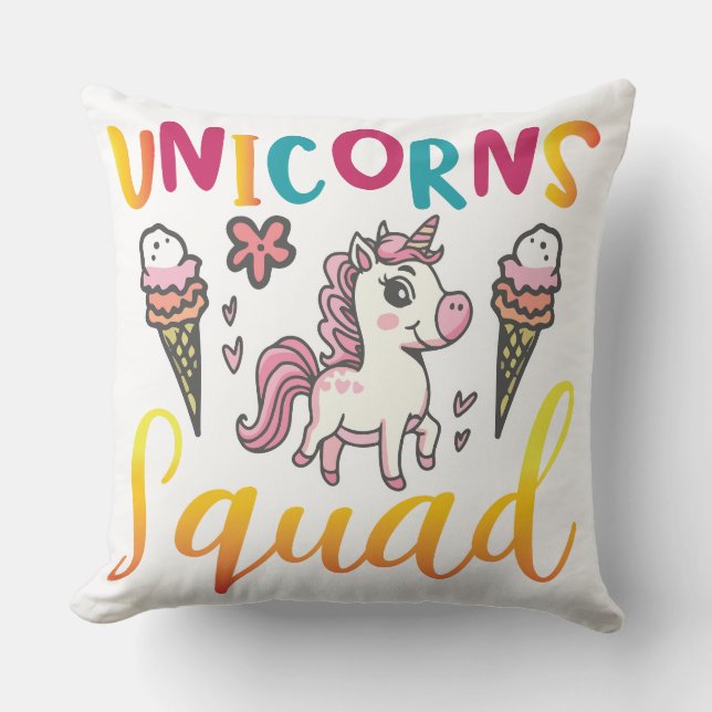 Unicorn Squad Cushion (Front)