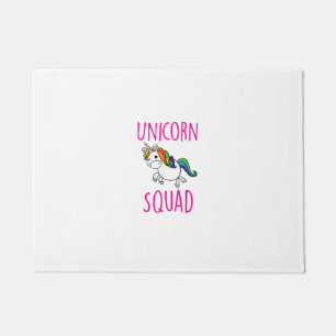 Unicorn Squad Cute Funny Unicorn Party Shirt T-Shi Doormat