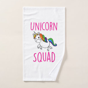 Unicorn Squad Cute Funny Unicorn Party Shirt T-Shi Hand Towel