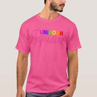 Unicorn Squad & Happy Rainbow Colour  for Girls, W T-Shirt