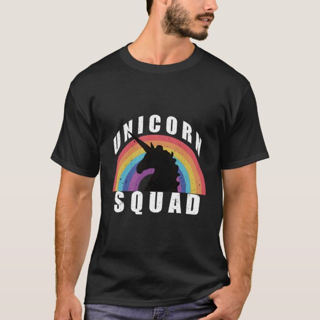 Unicorn Squad Rainbow T-Shirt (Front)