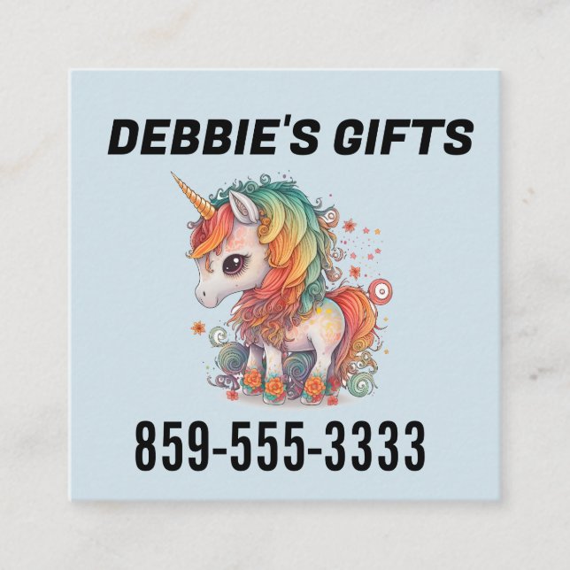 UNICORN SQUARE BUSINESS CARDS (Front)