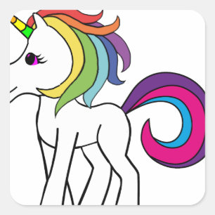 Unicorn Square Sticker