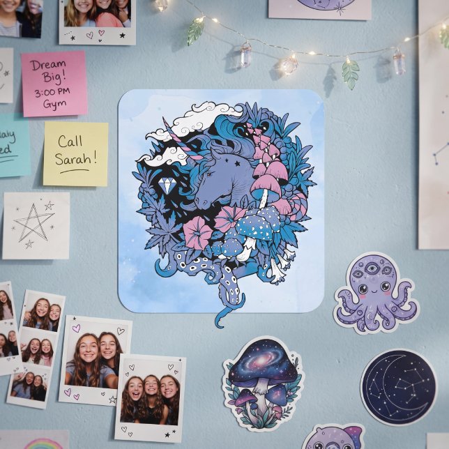 Unicorn Square Sticker (Creator Uploaded)