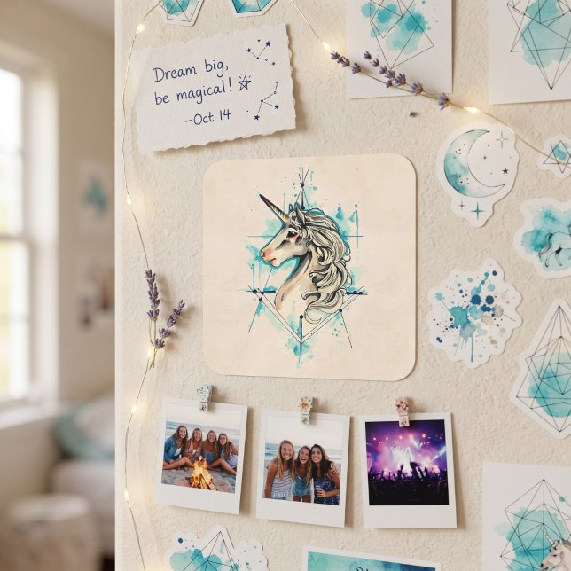 Unicorn Square Sticker (Creator Uploaded)