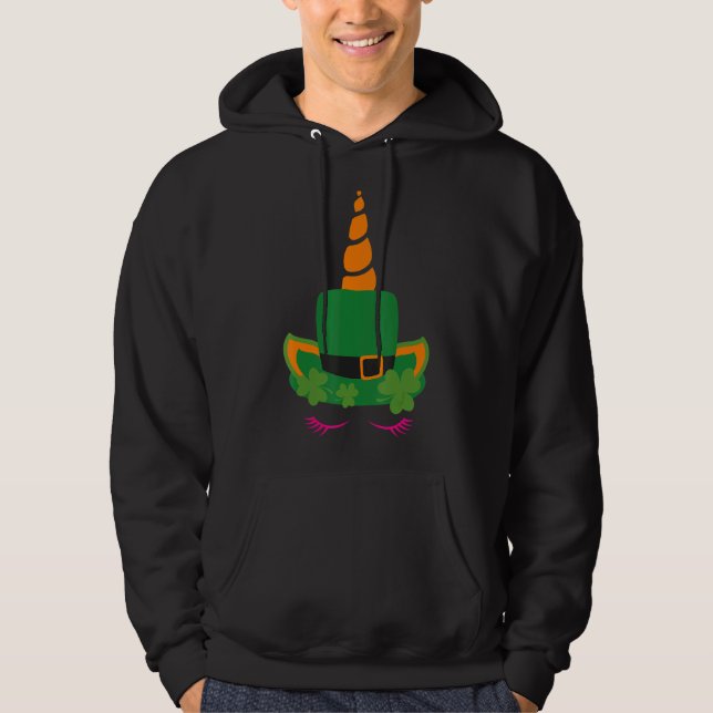 Unicorn St Patrick S Day Happy St Patrick S Day Hoodie (Front)