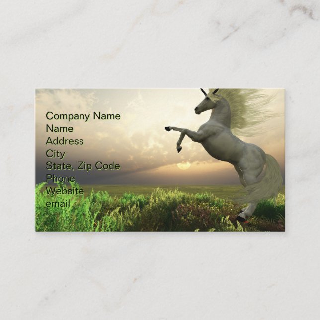 Unicorn Stag Business Card (Front)