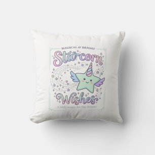 Unicorn Starcorn Wishes Adorable Apparel Graphic_1 Cushion
