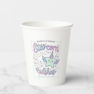 Unicorn Starcorn Wishes Adorable Apparel Graphic_1 Paper Cups