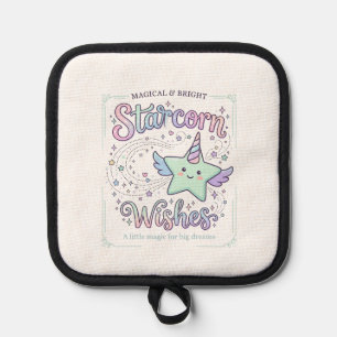 Unicorn Starcorn Wishes Adorable Apparel Graphic_1 Pot Holder