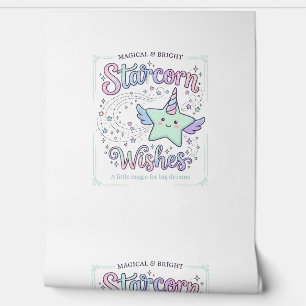 Unicorn Starcorn Wishes Adorable Apparel Graphic_1 Wallpaper