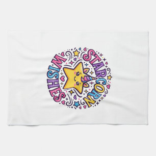 Unicorn Starcorn Wishes Commercial Print on Demand Tea Towel