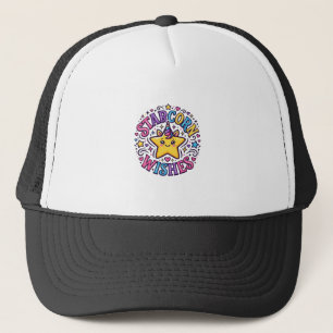 Unicorn Starcorn Wishes Commercial Print on Demand Trucker Hat