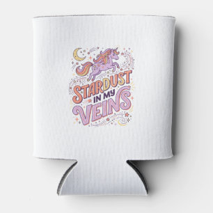 Unicorn Stardust in My Veins Whimsical Merch Desig Can Cooler