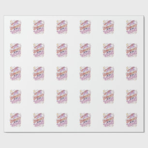 Unicorn Stardust in My Veins Whimsical Merch Desig Wrapping Paper