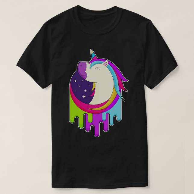 Unicorn Stars Space T-Shirt (Design Front)